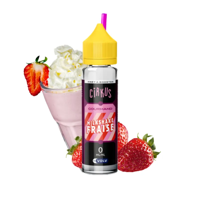 Eliquide Milkshake Fraise / Authentic Cirkus
