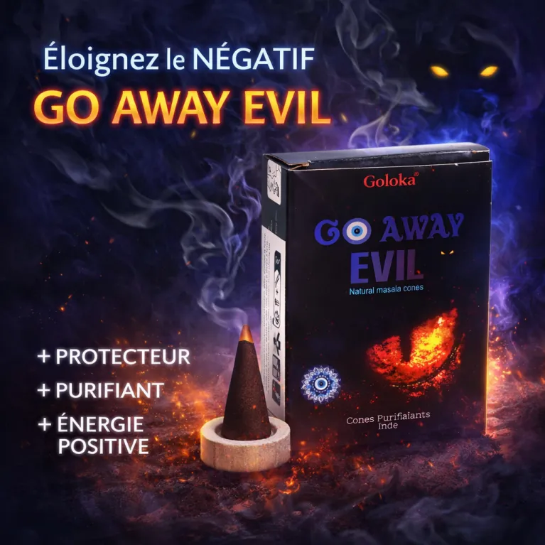 Encens Goloka Go Away Evil Cones - Cônes Purifiants | Inde