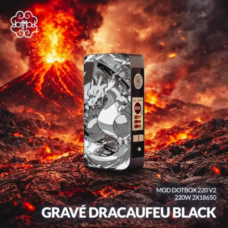 Box DotBox 220 V2 Gravée Dracaufeu / Dotmod