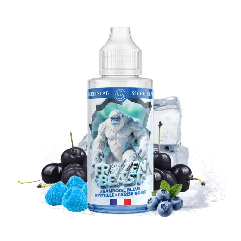 Eliquide Framboise Bleue Myrtille Cerise Noire - Frozen Beast / Secret's LAb