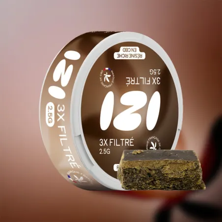 Résine de CBD 3x Filtré 2,5 grammes – IZI | Around The Vape