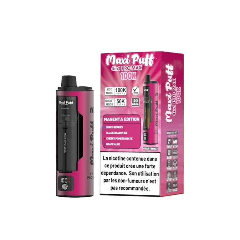 Puff Pro Max 4in1 100K 20mg / Maxi Puff