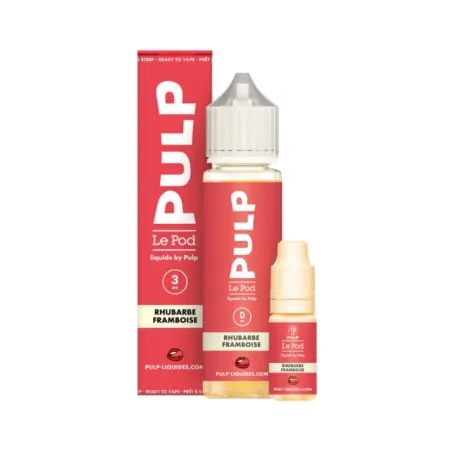 Pack 60ml Eliquide Rhubarbe Framboise / Pulp