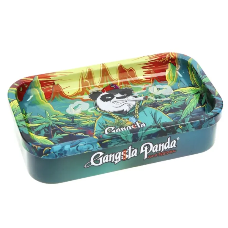 Boîte Métallique Gangsta Panda Leaf Landscape