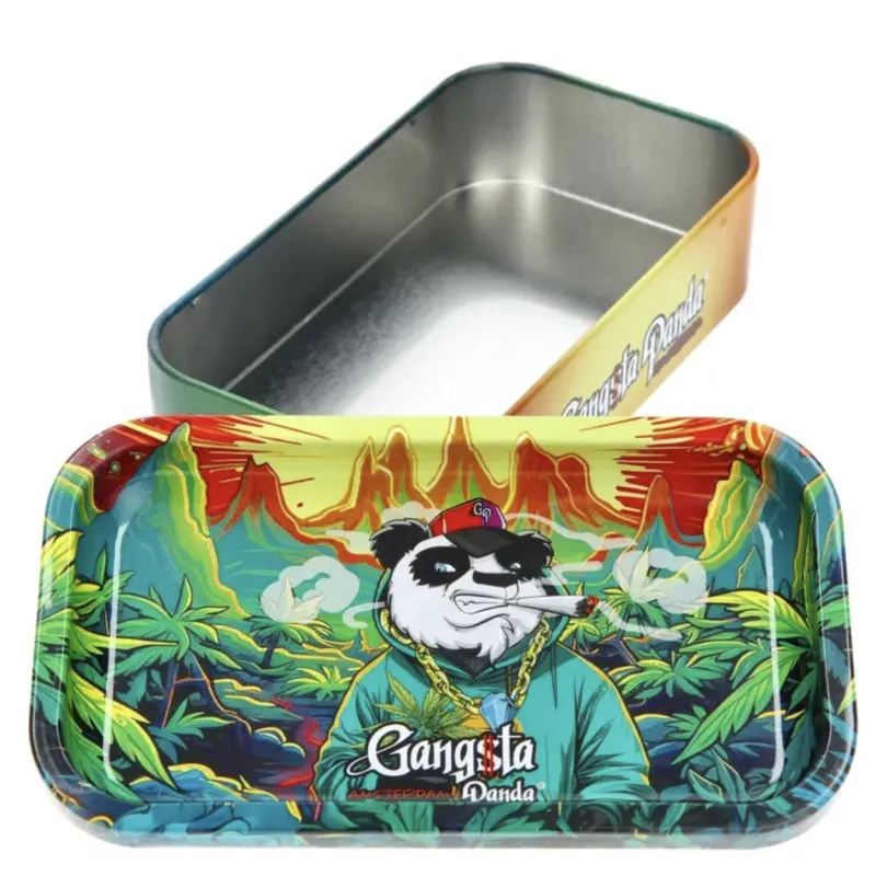 Boîte Métallique Gangsta Panda Leaf Landscape