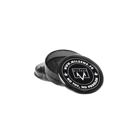 Grinder 3 Parties Plastique Transparent Noir | Avec Récupérateur