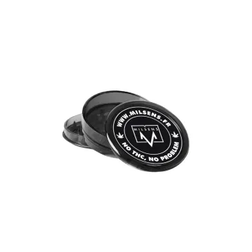Grinder 3 Parties Plastique Transparent Noir | Avec Récupérateur