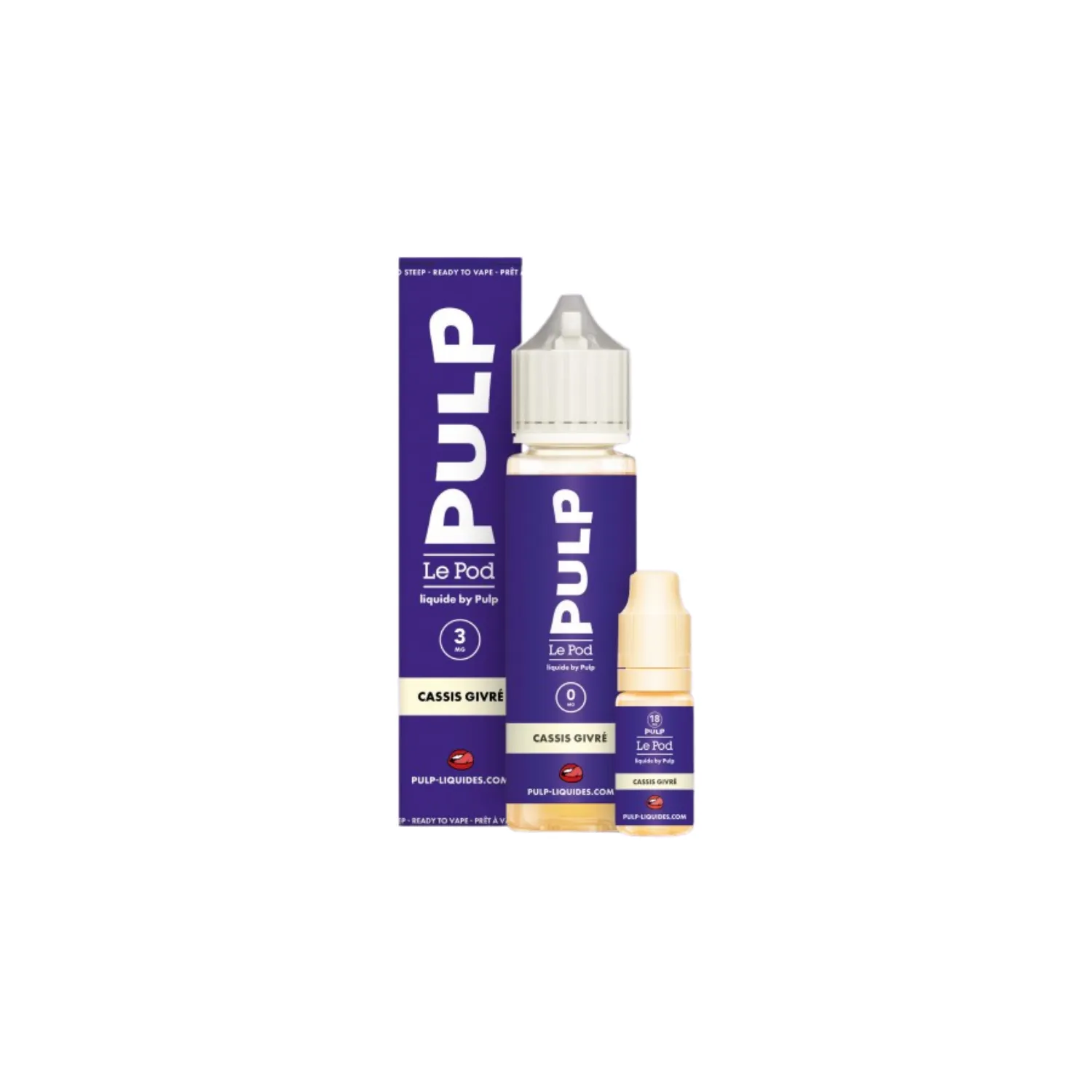 Pack 60ml Eliquide Cassis Givré – Le Pod Liquide – Pulp