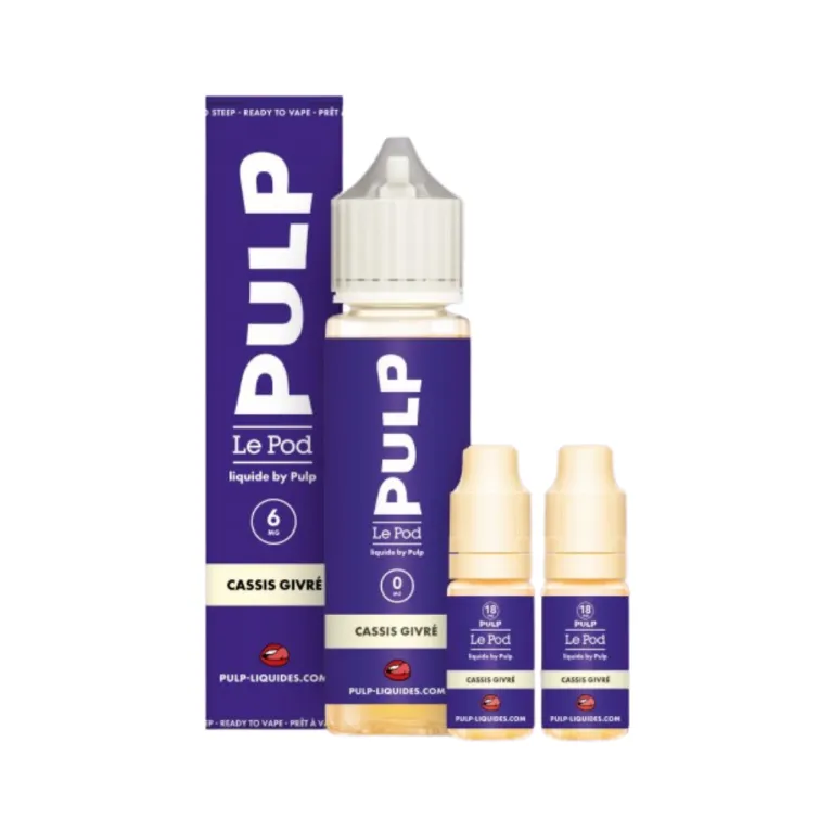 Pack 60ml Eliquide Cassis Givré – Le Pod Liquide – Pulp
