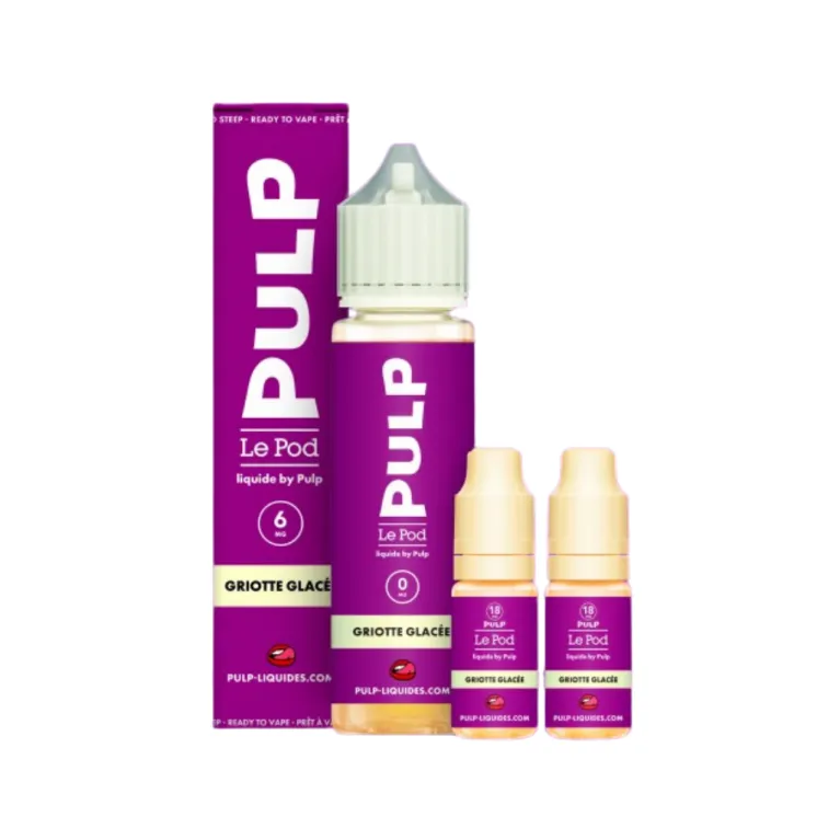 Pack 60ml Eliquide Griotte Glacée - Le Pod Liquide / Pulp
