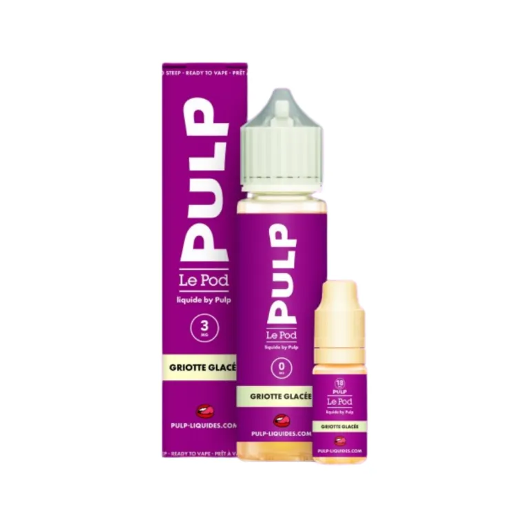 Pack 60ml Eliquide Griotte Glacée - Le Pod Liquide / Pulp