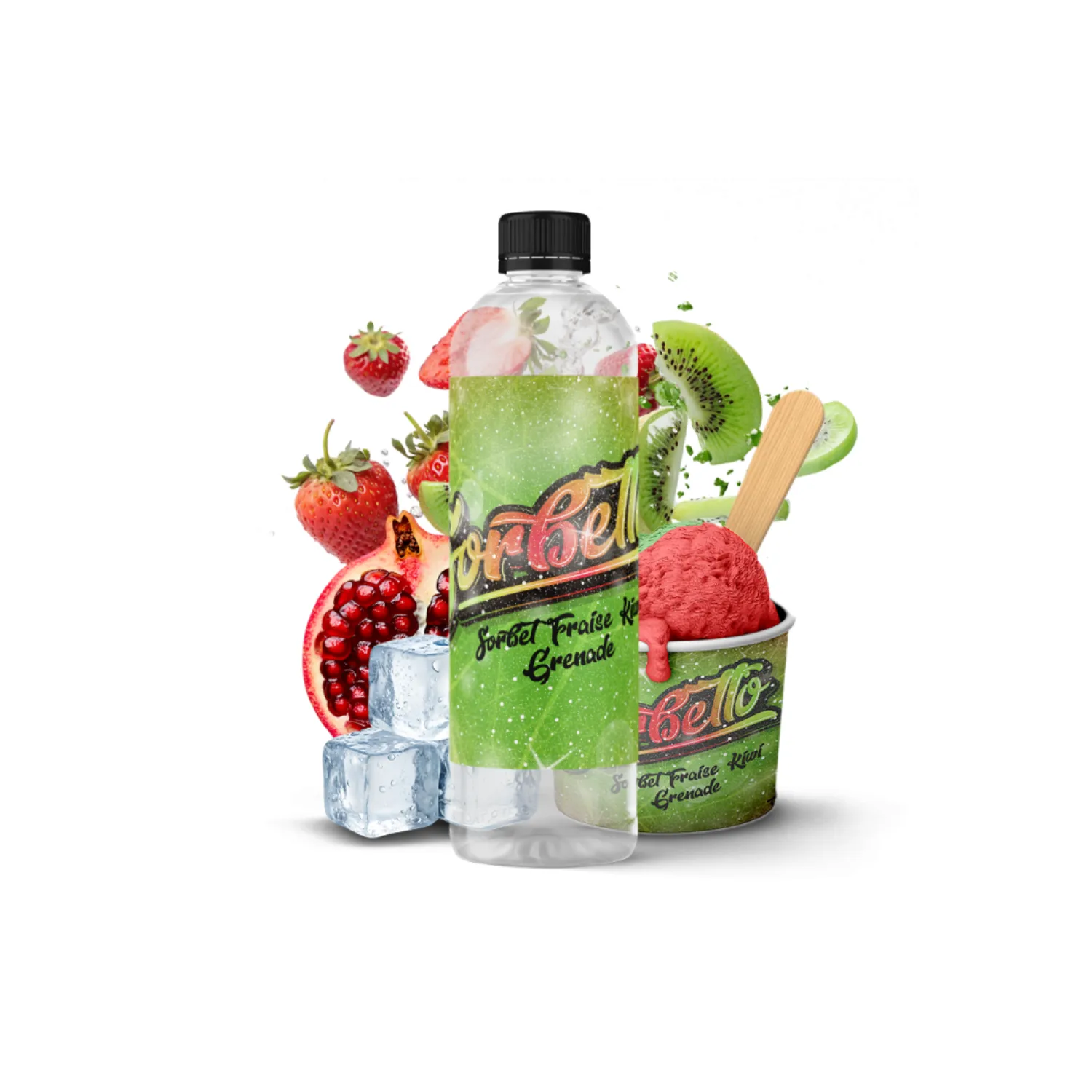 E-liquide Grenade Fraise Kiwi – Sorbetto | ATV