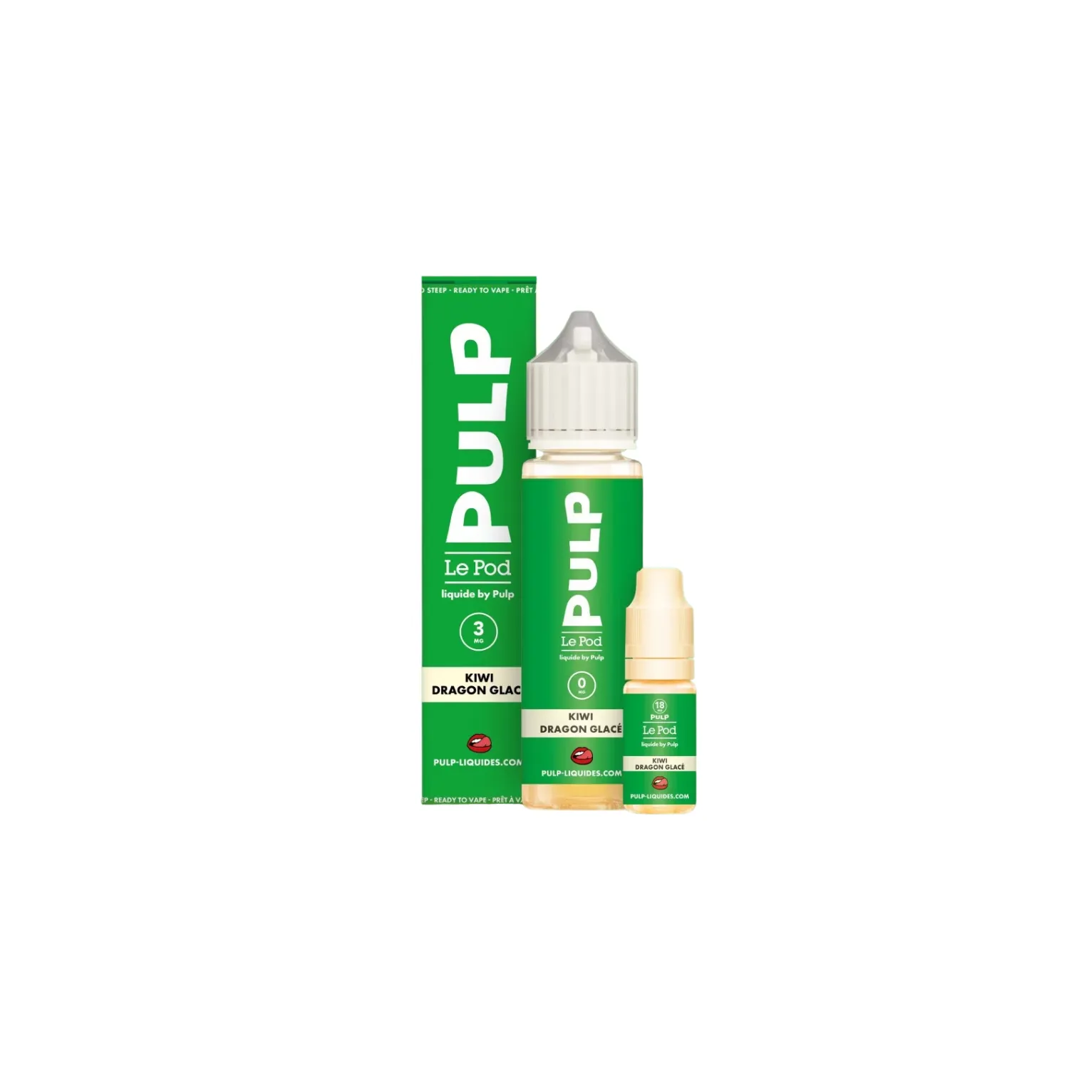 E-liquide Kiwi Dragon Glacé / Le Pod Liquide / Pulp