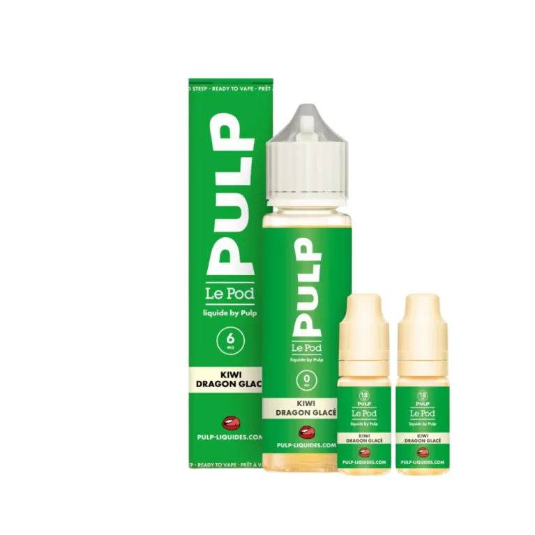 E-liquide Kiwi Dragon Glacé / Le Pod Liquide / Pulp