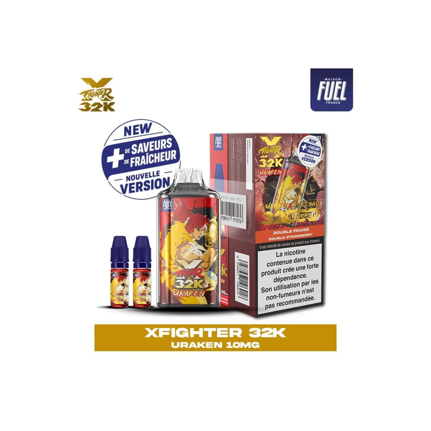 Puff X-Fighter 32K V2 10mg / Aspire x Fighter Fuel