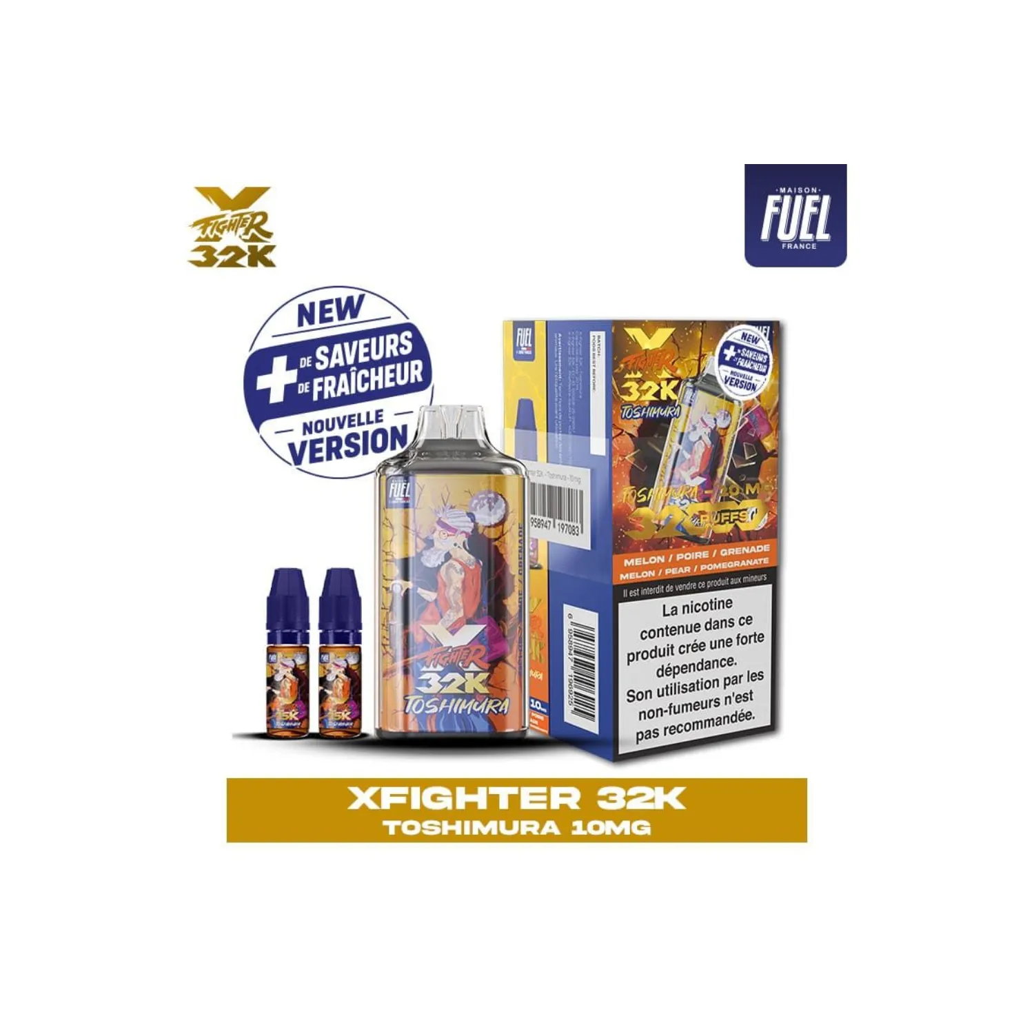 Puff X-Fighter 32K V2 10mg / Aspire x Fighter Fuel