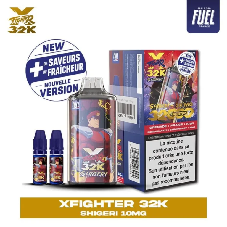 Puff X-Fighter 32K V2 10mg / Aspire x Fighter Fuel