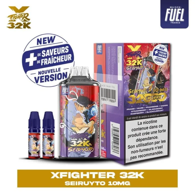 Puff X-Fighter 32K V2 10mg / Aspire x Fighter Fuel