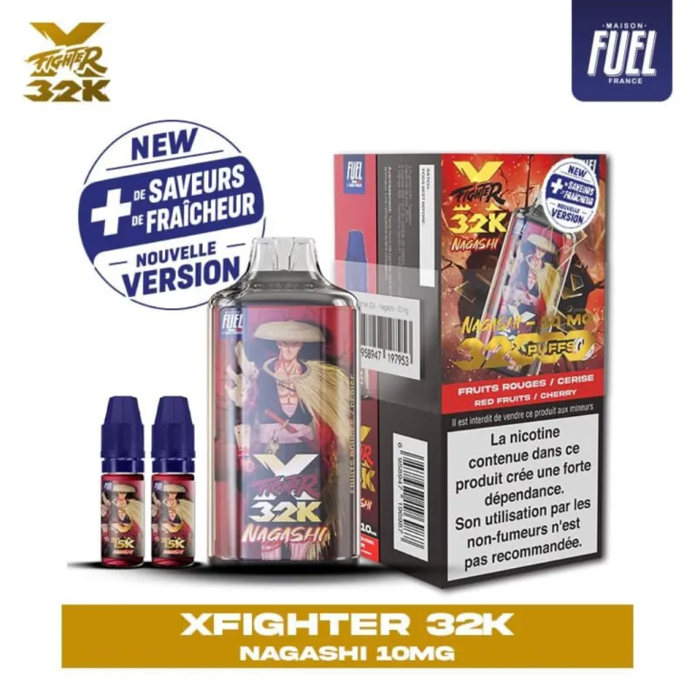 Puff X-Fighter 32K V2 10mg / Aspire x Fighter Fuel