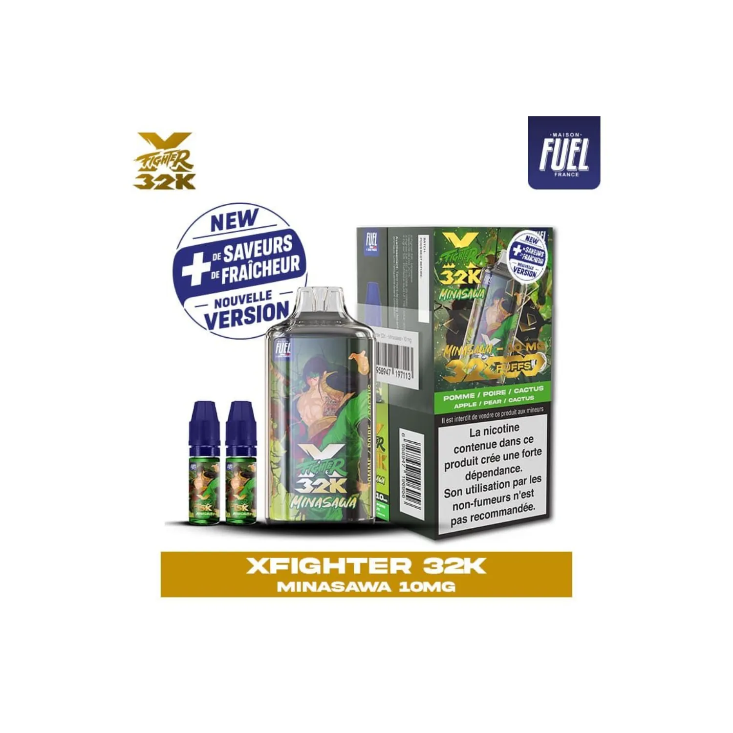 Puff X-Fighter 32K V2 10mg / Aspire x Fighter Fuel
