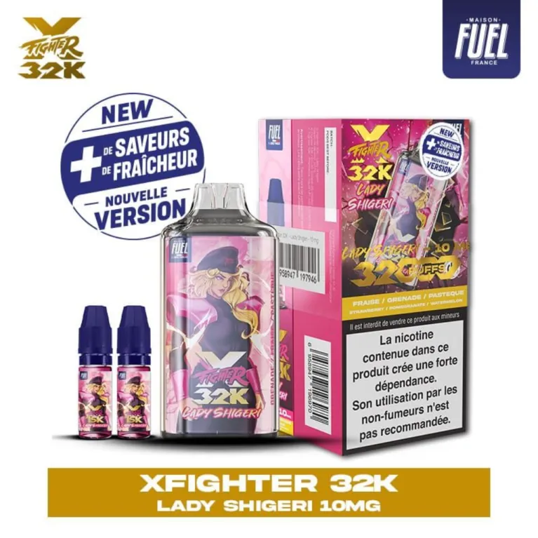 Puff X-Fighter 32K V2 10mg / Aspire x Fighter Fuel