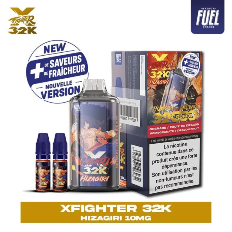 Puff X-Fighter 32K V2 10mg / Aspire x Fighter Fuel