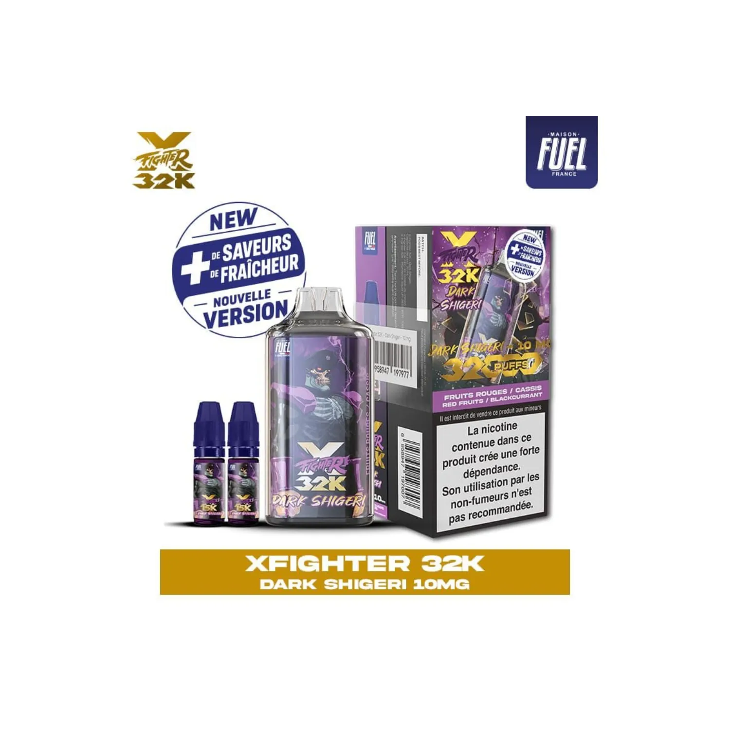 Puff X-Fighter 32K V2 10mg / Aspire x Fighter Fuel