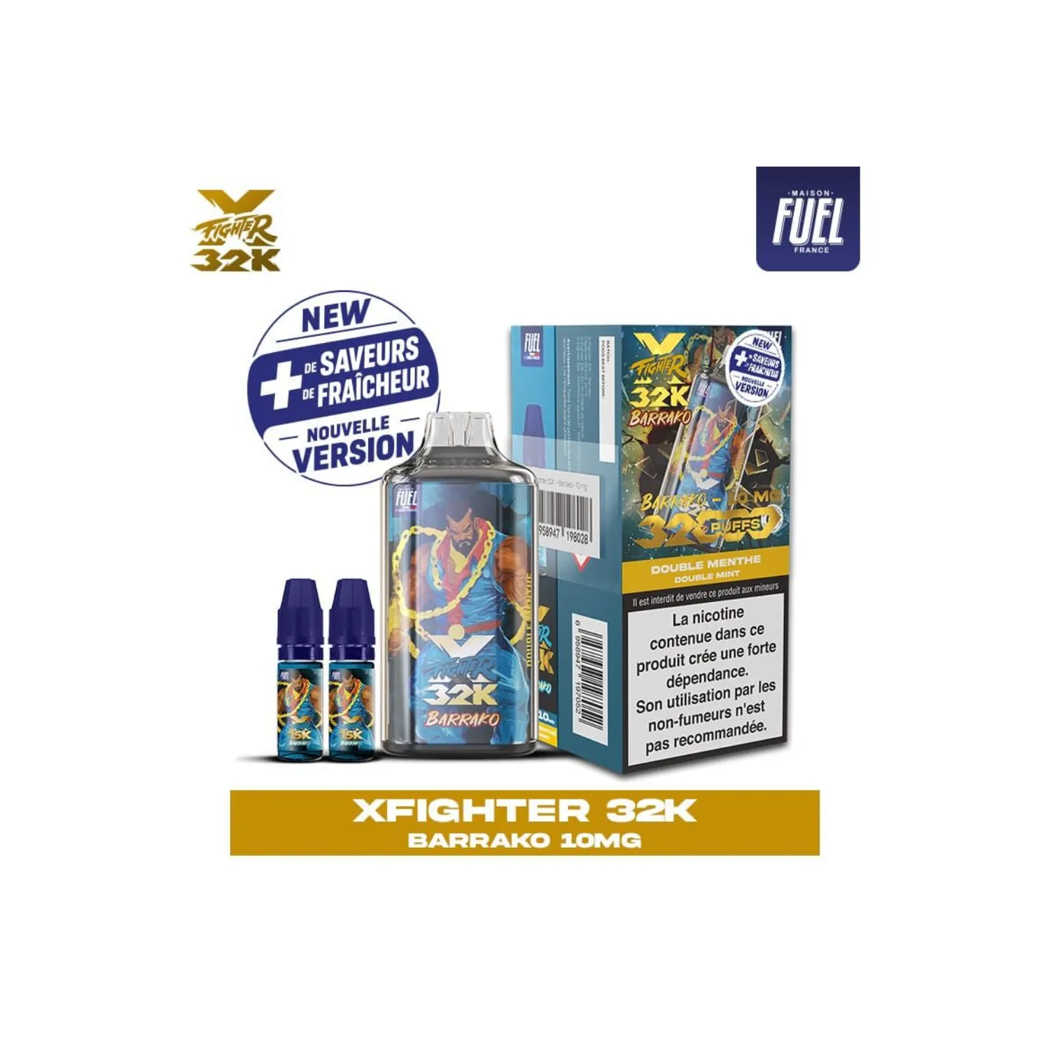Puff X-Fighter 32K V2 10mg / Aspire x Fighter Fuel