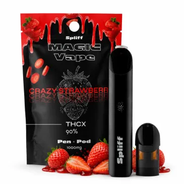 Vape THCX Crazy Strawberry – Spliff | Around The Vape