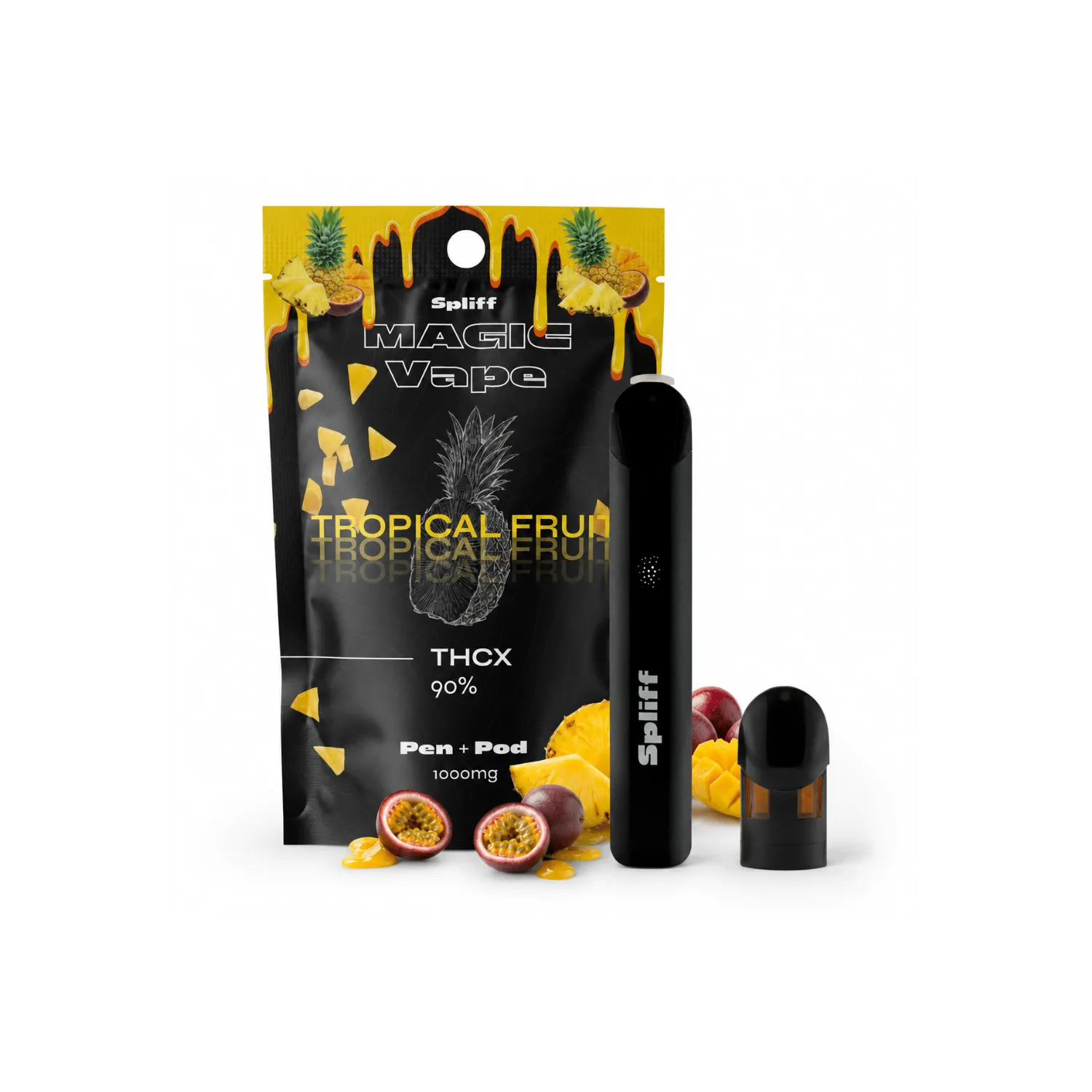 Vape THCX Tropical Fruit – Spliff | Around The Vap