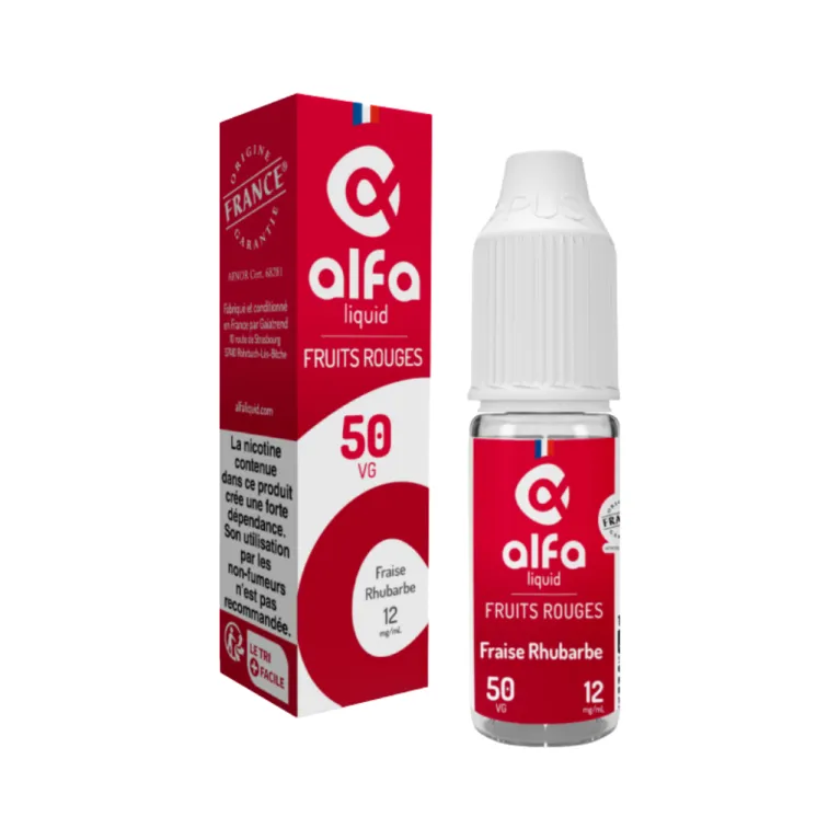 Eliquide Fraise Rhubarbe / Alfaliquid