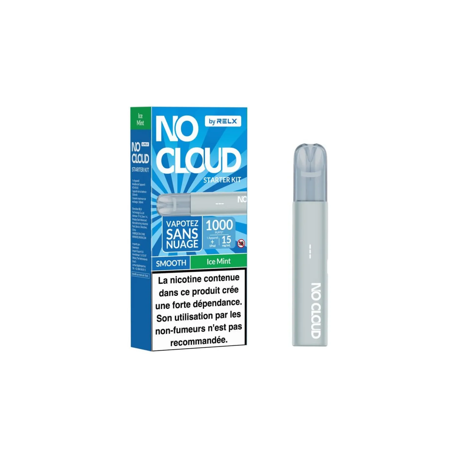 Kit No Cloud 15mg Smooth / RELX