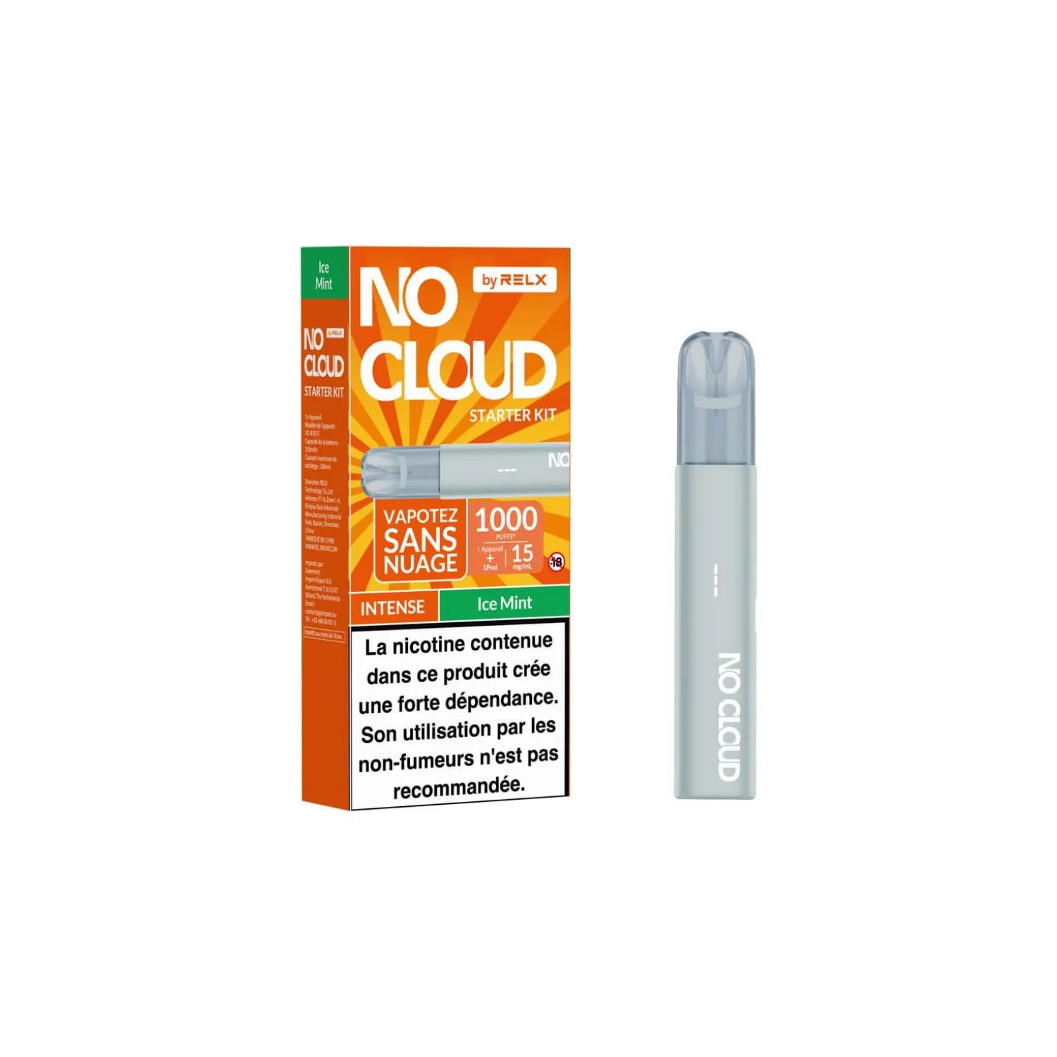 Kit No Cloud 15mg Intense / RELX