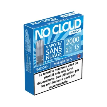 2x Cartouches No Cloud Smooth 15mg / RELX