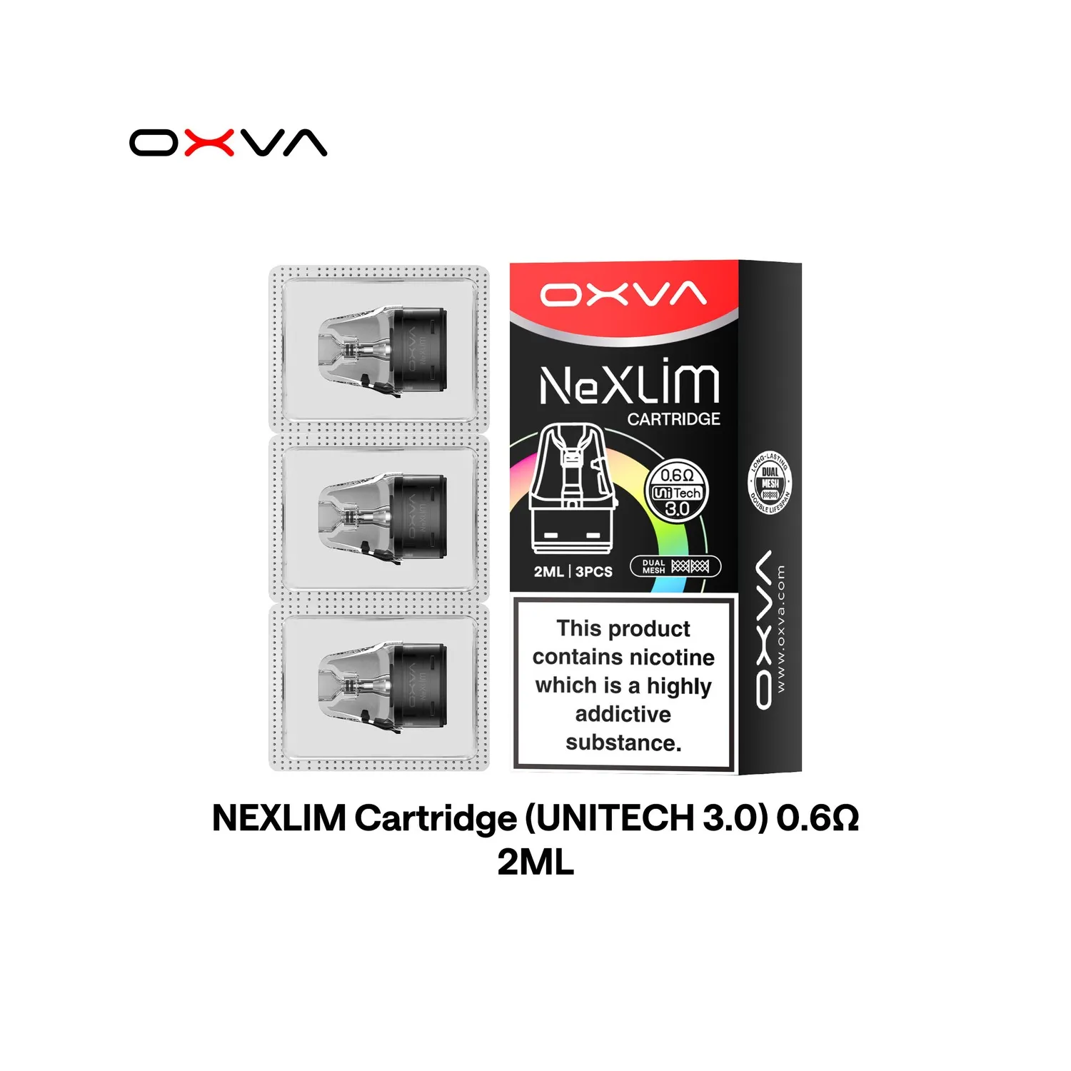 Cartouches NeXLIM Dual Mesh OXVA – Pack de 3 | Around The Vape