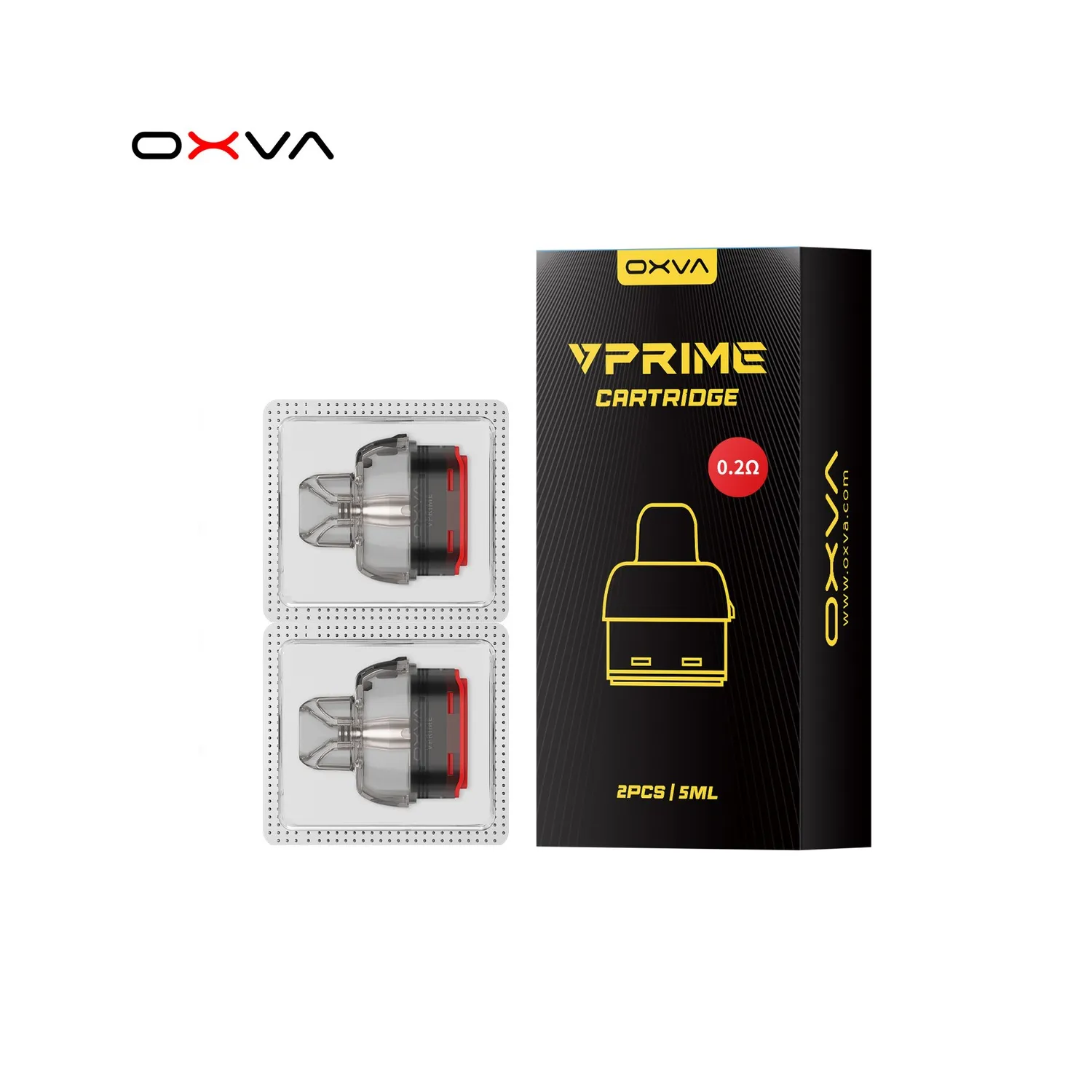 Cartouches VPRIME OXVA – Pack de 2 | 5 ml & 6 ml
