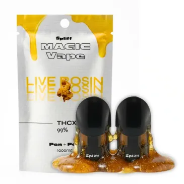 2x Cartouches THCX 99% Live Rosin / Spliff