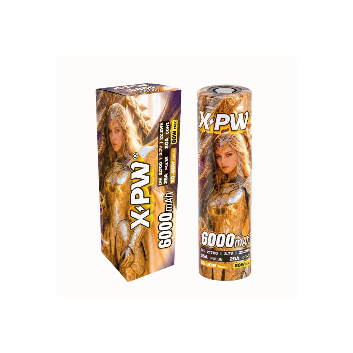 Accu 21700 - 6000 mAh V2 / Xpower