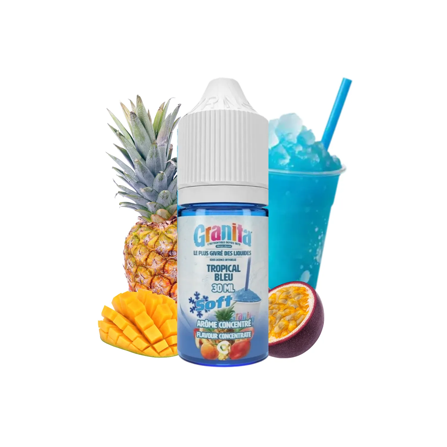 Arôme Concentré Tropical Soft Bleu - Granita / Alfaliquid