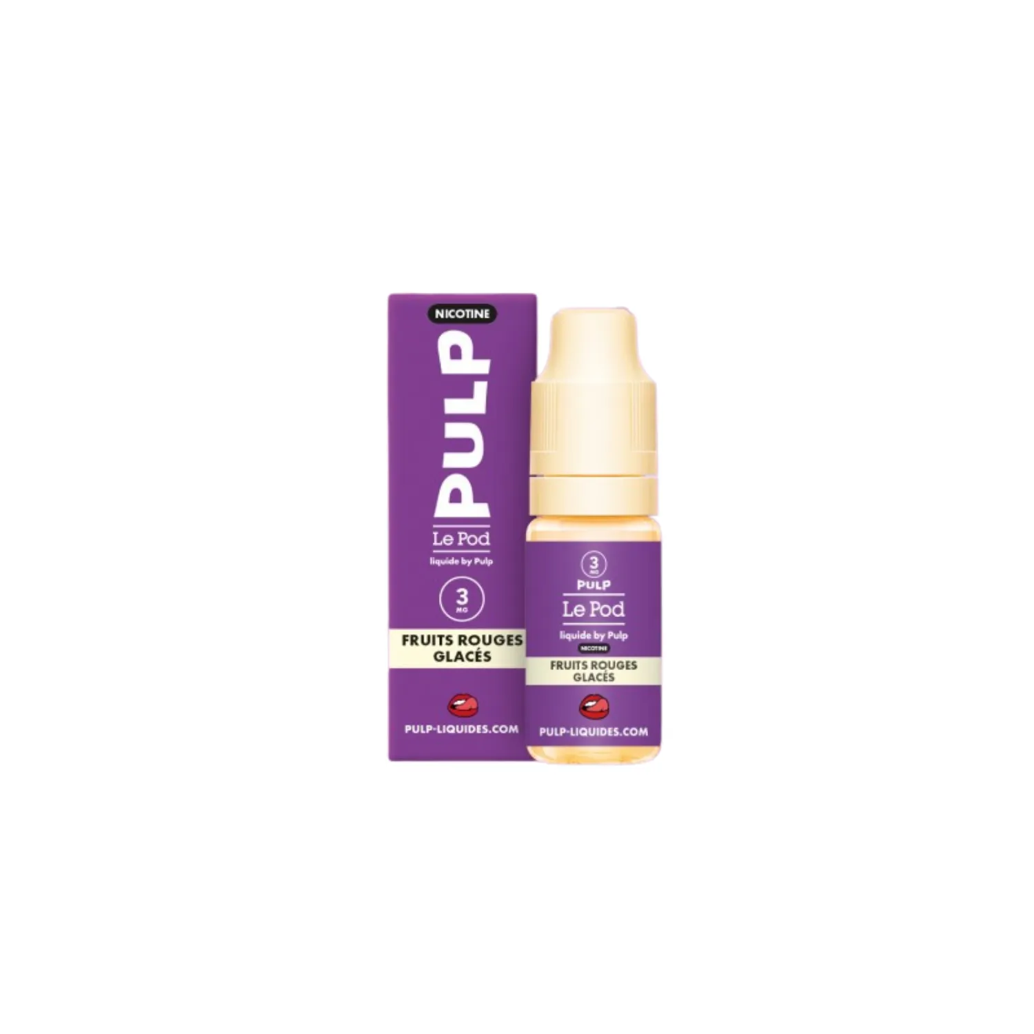 Eliquide Nic Base Fruits Rouges Glacés Le Pod Liquide / Pulp