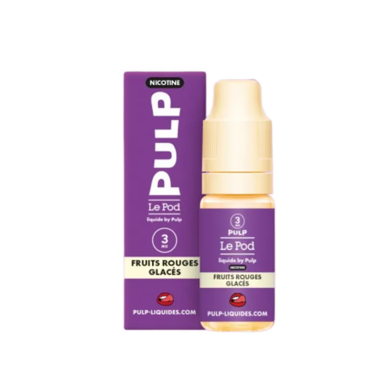 Eliquide Nic Base Fruits Rouges Glacés Le Pod Liquide / Pulp