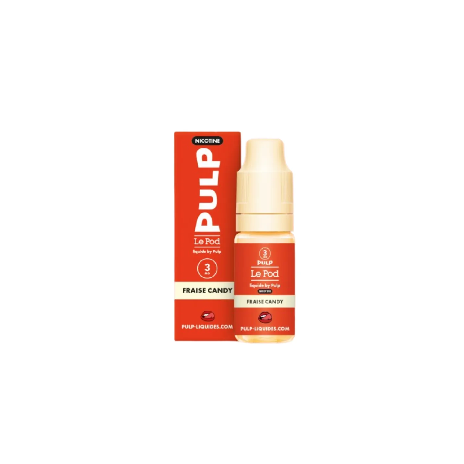 Eliquide Nic Base Fraise Candy Le Pod Liquide / Pulp