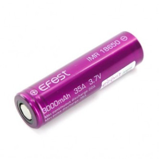 Accu Efest 18650 3000mah 35A Flat Top (Boite de 2 accus)