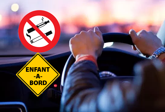interdiction de vaper en voiture avec enfant