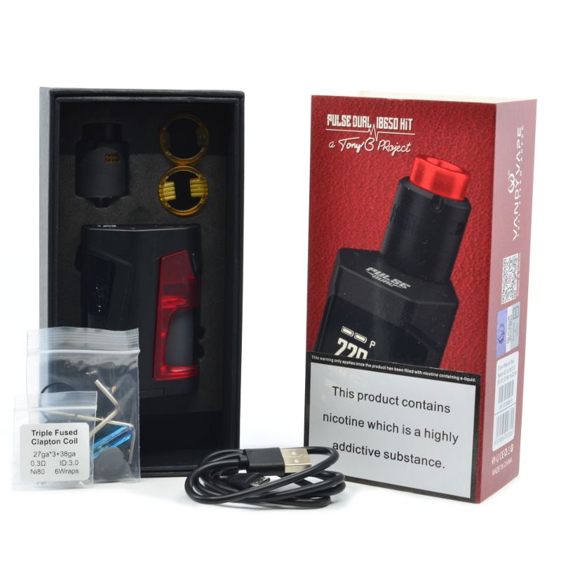 Petit mais costaud le KIT PULSE DUAL SQUONK par VANDY VAPE