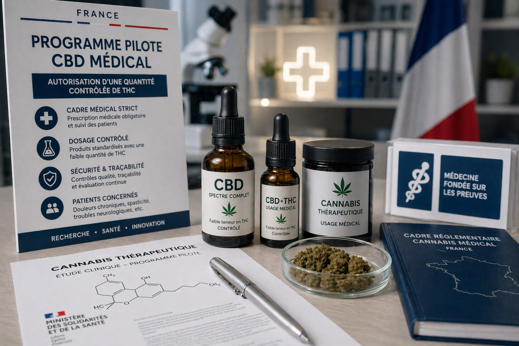 CBD médical : un programme pilote pourrait autoriser une dose contrôlé de  THC