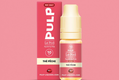 REVUE / TEST : Thé Pêche (Gamme Le Pod Liquide) par Pulp