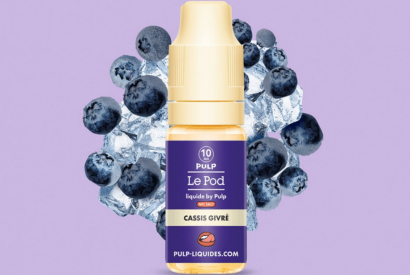 REVUE / TEST : Cassis Givré (Gamme Le Pod Liquide by Pulp) par Pulp