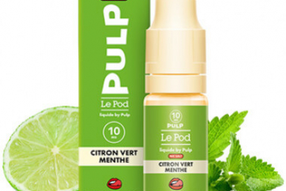 REVUE / TEST : Citron Vert Menthe (Gamme Le Pod Liquide by Pulp) par Pulp