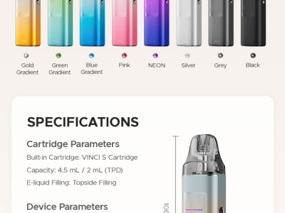VOOPOO VINCI S : puissance, design et innovation dans un format compact